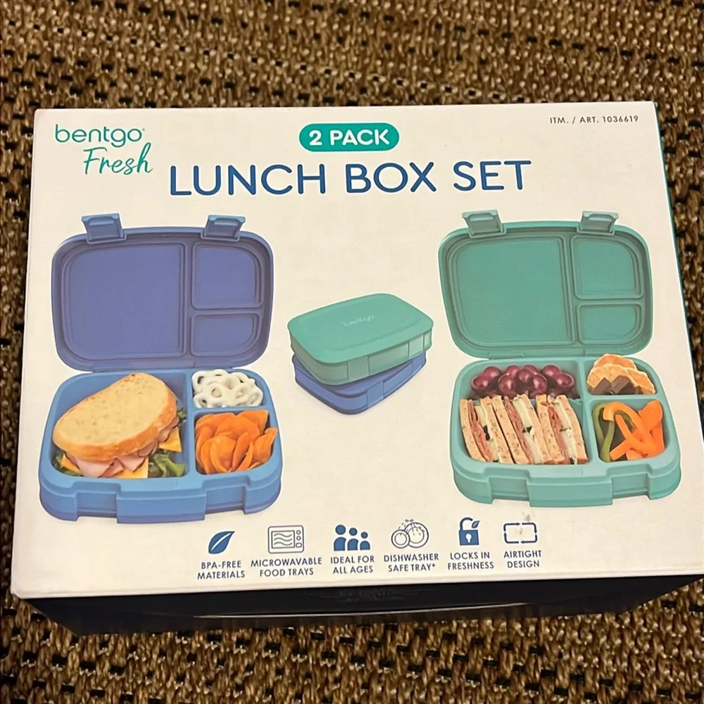 2 pack Bentgo Lunch Box Set - Picture 1 of 2